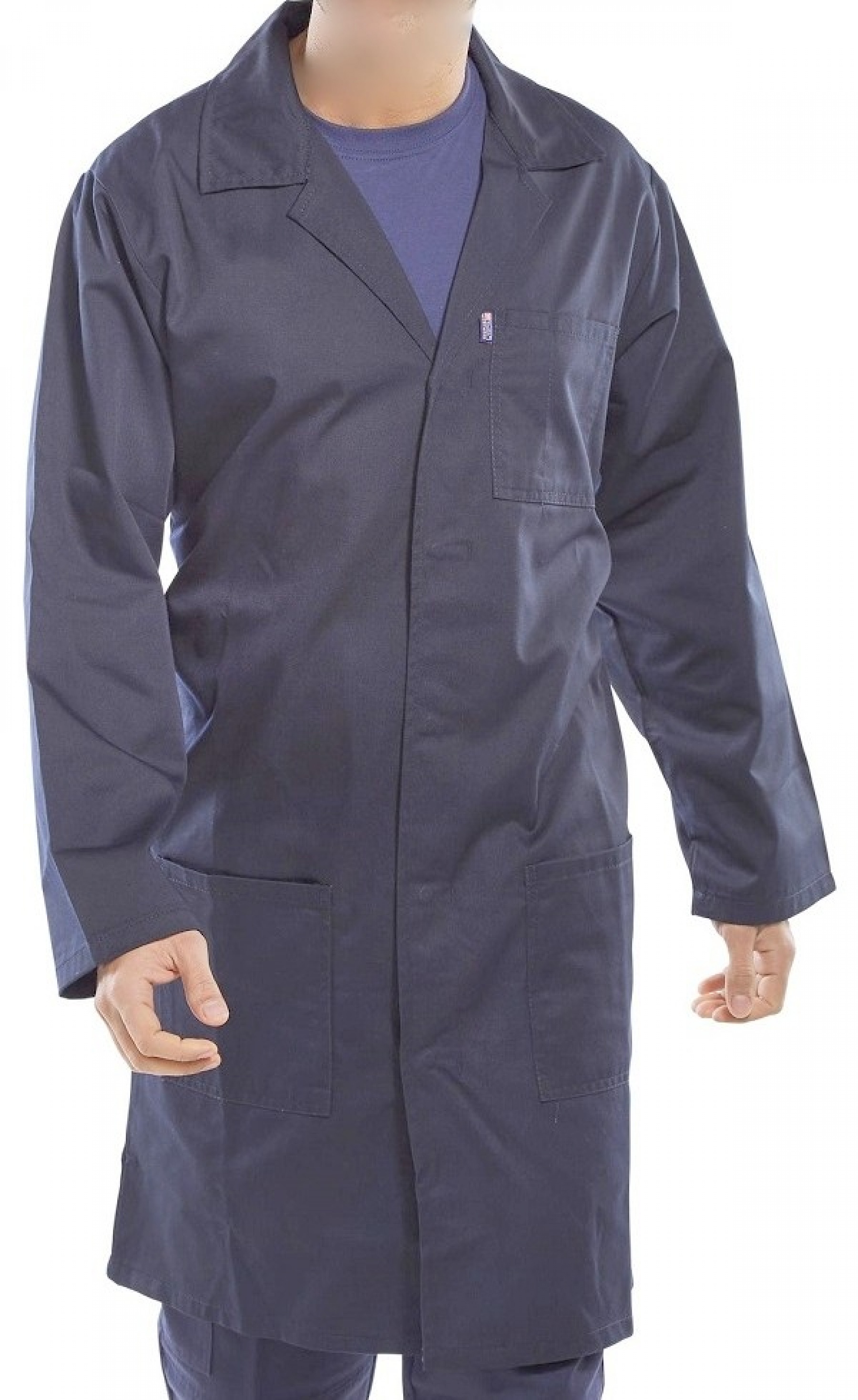 Buy Lab Coats - Navy | Overalls & Lab Coats from Safety Supply Co, Barbados